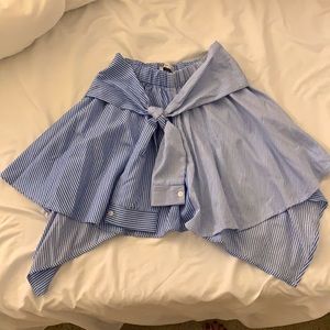 Button up shirt skirt
